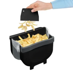gft afvalbakje aanrecht met schraper Wenko - Black Outdoor Kitchen