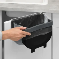 gft afvalbakje aanrecht met schraper Wenko - Black Outdoor Kitchen