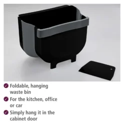 gft afvalbakje aanrecht met schraper Wenko - Black Outdoor Kitchen