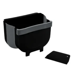 gft afvalbakje aanrecht met schraper Wenko - Black Outdoor Kitchen
