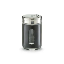 Glazen kruidenpotje 90 ml zwart Zeller Present