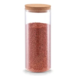 Glazen pot 1.4 liter met kurk deksel Zeller Present