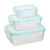 Glazen vershoud en diepvriesbakjes 3-delige set Five®