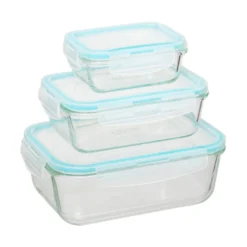 Glazen vershoud en diepvriesbakjes 3-delige set Five®
