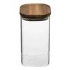 Glazen voorraadpot 1.6 liter acacia deksel Five®