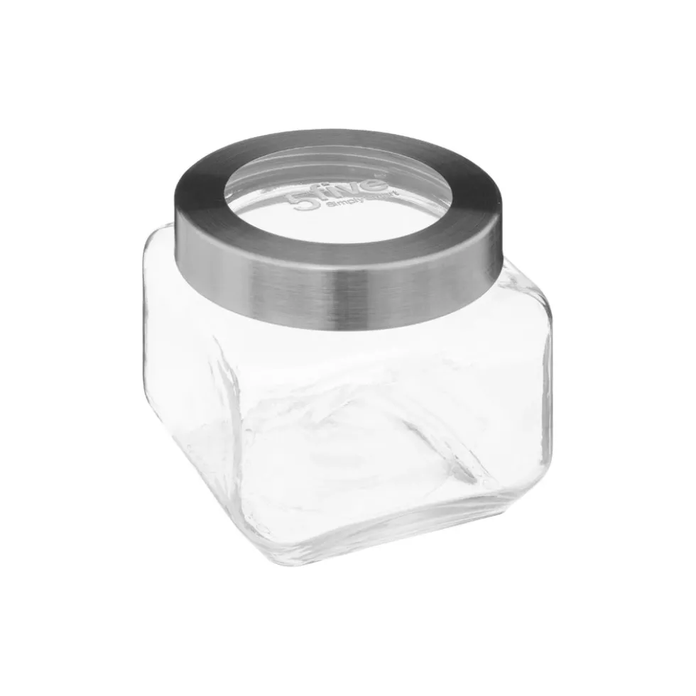 Glazen voorraadpot metalen draaideksel 800 ml Five®