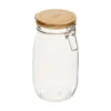Glazen weckpot houten deksel 1.5 liter Five®