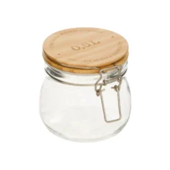 Glazen weckpot houten deksel 500 ml Five®
