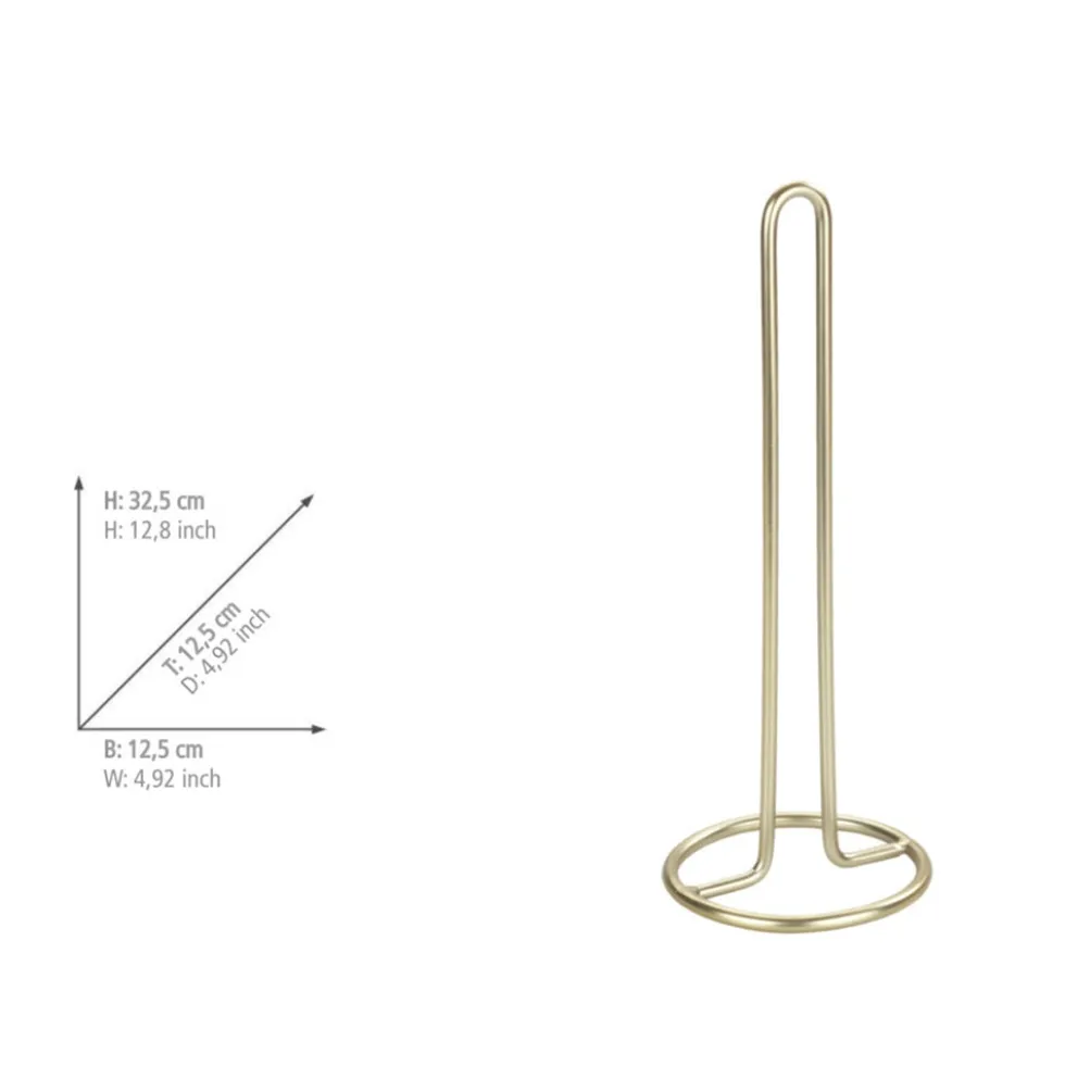 Gouden keukenrolhouder Wenko