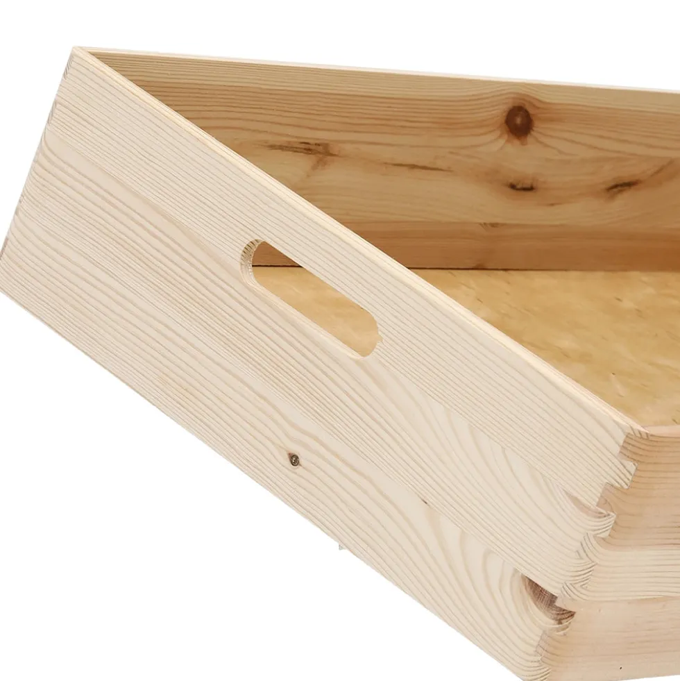 Grenen houten kist medium Zeller Present