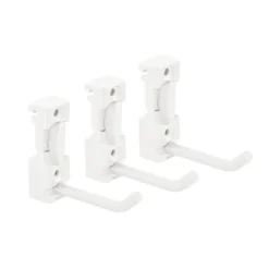 Haak voor opbergrail set van 3 wit - Classic by Elfa