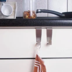 Handdoekhaakjes RVS 2 stuks Five®