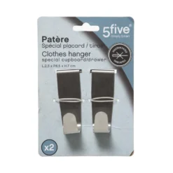 Handdoekhaakjes RVS 2 stuks Five®