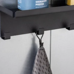 Handdoek klemmen zwart Wenko