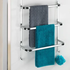 Handdoekrek douchewand of deur Wenko