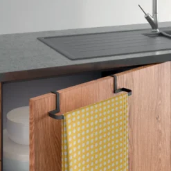 Handdoekrekje keuken enkele stang Metaltex