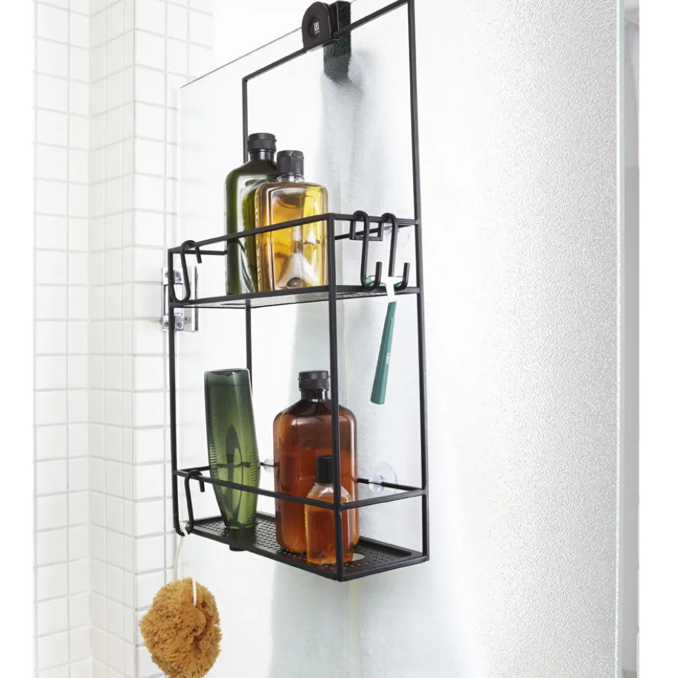 Hangend doucherek zwart Umbra