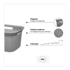 Heupwasmand kunststof 45 liter Five®