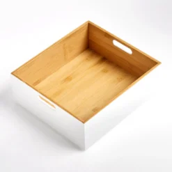 Houten hoog model opbergkist stapelbaar Zeller Present