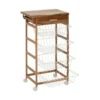 Houten keukentrolley met opbergmanden Five®