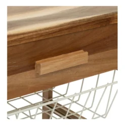 Houten keukentrolley met opbergmanden Five®