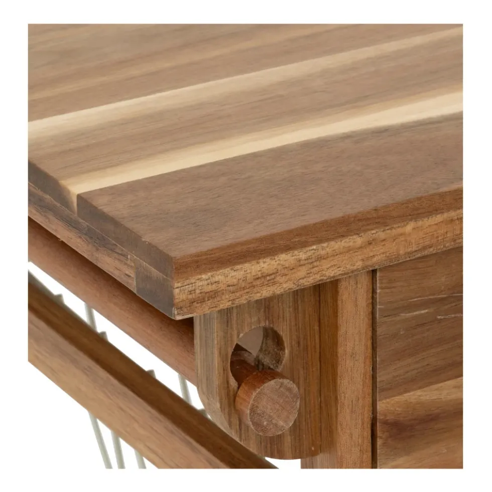 Houten keukentrolley met opbergmanden Five®