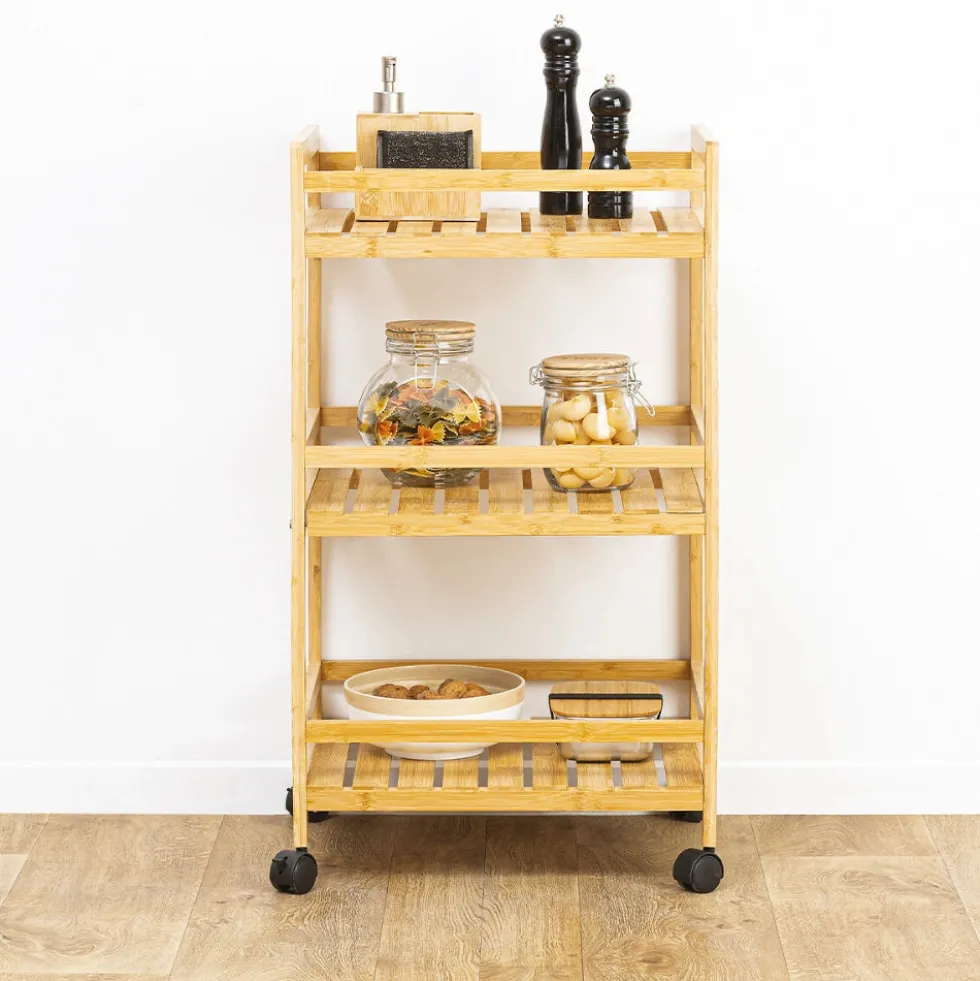 Houten keukentrolley 3 schappen Five®