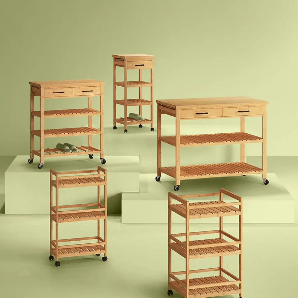 Houten keukentrolley 3 schappen Five®