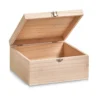 Houten kistje met deksel en sluiting medium Zeller Present
