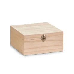 Houten kistje met deksel en sluiting small Zeller Present