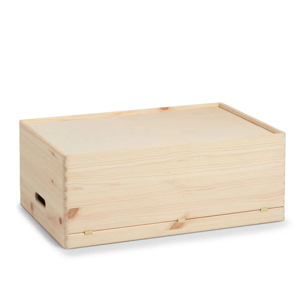 Houten kist met deksel large (voordeelbundel) Zeller Present