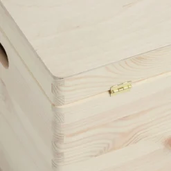 Houten kist met deksel medium hoog Zeller Present