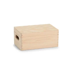 Houten kist met deksel small (voordeelbundel) Zeller Present
