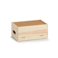 Houten kist met deksel small Zeller Present