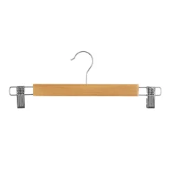 Houten kledinghanger met clips 3 stuks Five®