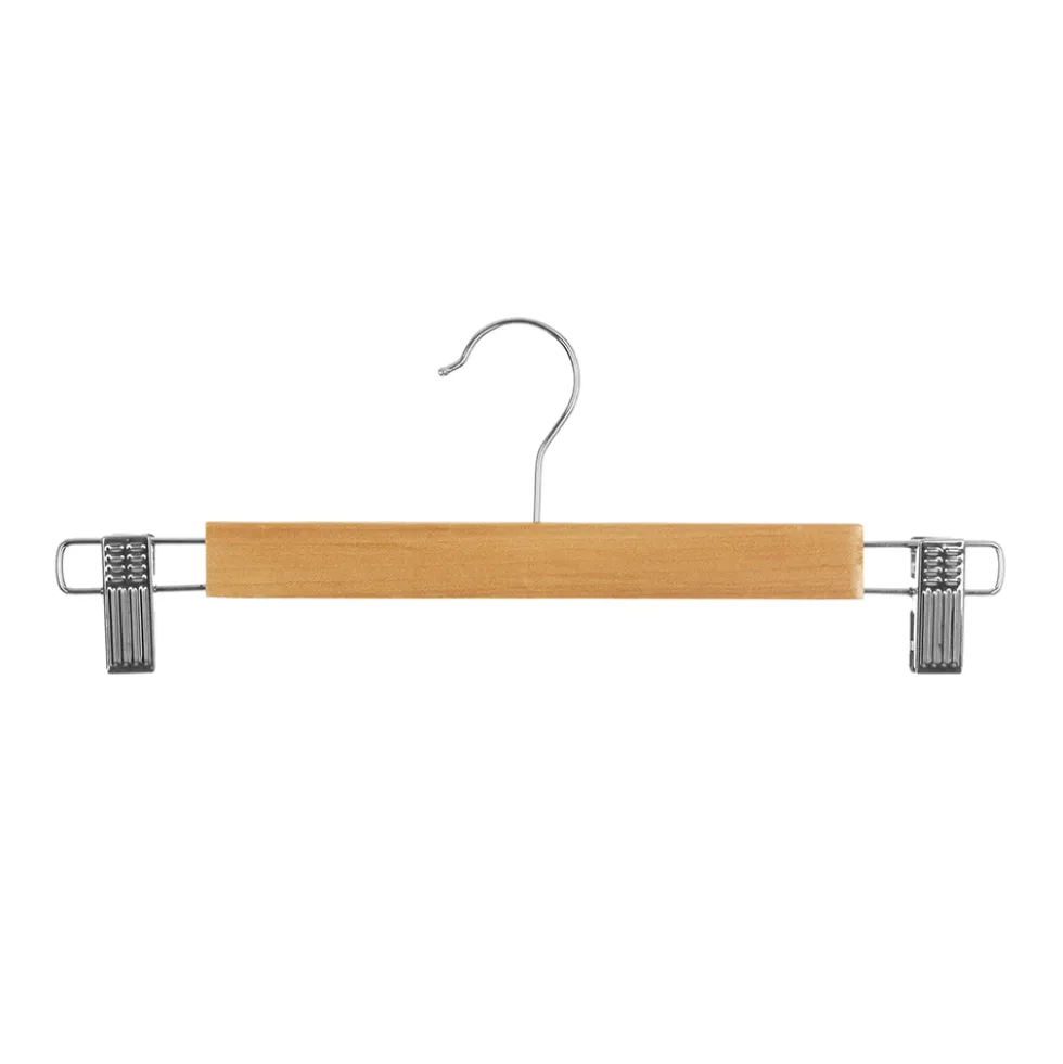 Houten kledinghanger met clips 3 stuks Five®