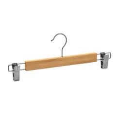 Houten kledinghanger met clips 3 stuks Five®