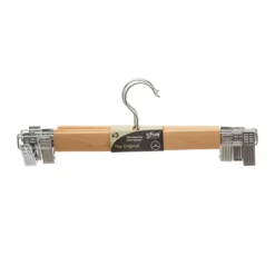 Houten kledinghanger met clips 3 stuks Five®