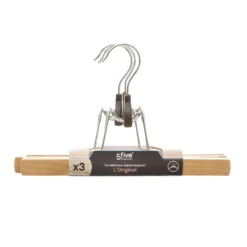 Houten kleerhanger met clip Five®
