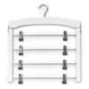 Houten knijphanger 4 niveaus wit hout Zeller Present