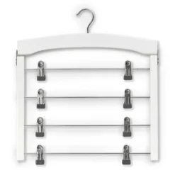 Houten knijphanger 4 niveaus wit hout Zeller Present