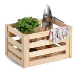 Houten kratje large Zeller Present