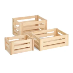 Houten kratje large Zeller Present