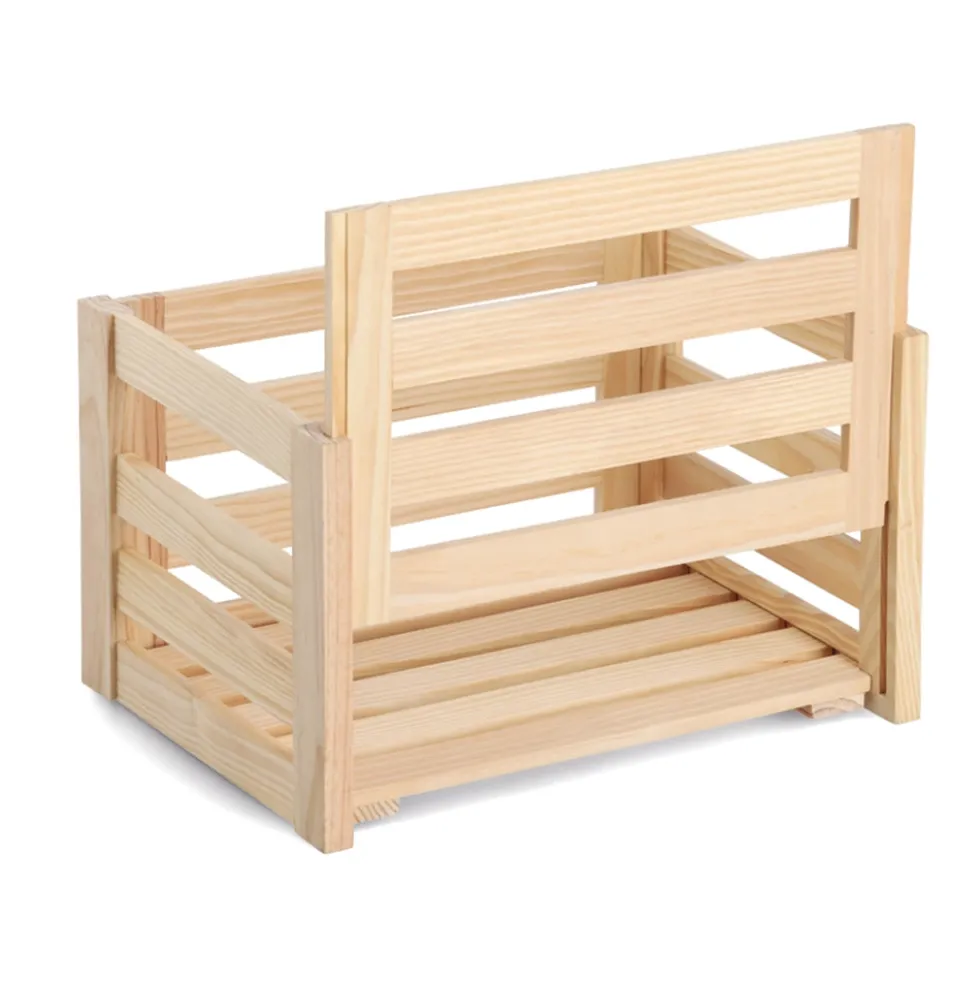 Houten kratje large Zeller Present