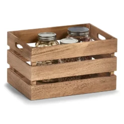 Houten kratje stapelbaar medium Zeller Present