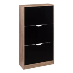 Houten schoenenkast hout/zwart Five®