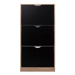 Houten schoenenkast hout/zwart Five®
