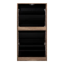 Houten schoenenkast hout/zwart Five®
