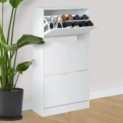 Houten schoenenkast wit Five®