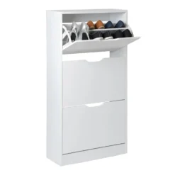 Houten schoenenkast wit Five®